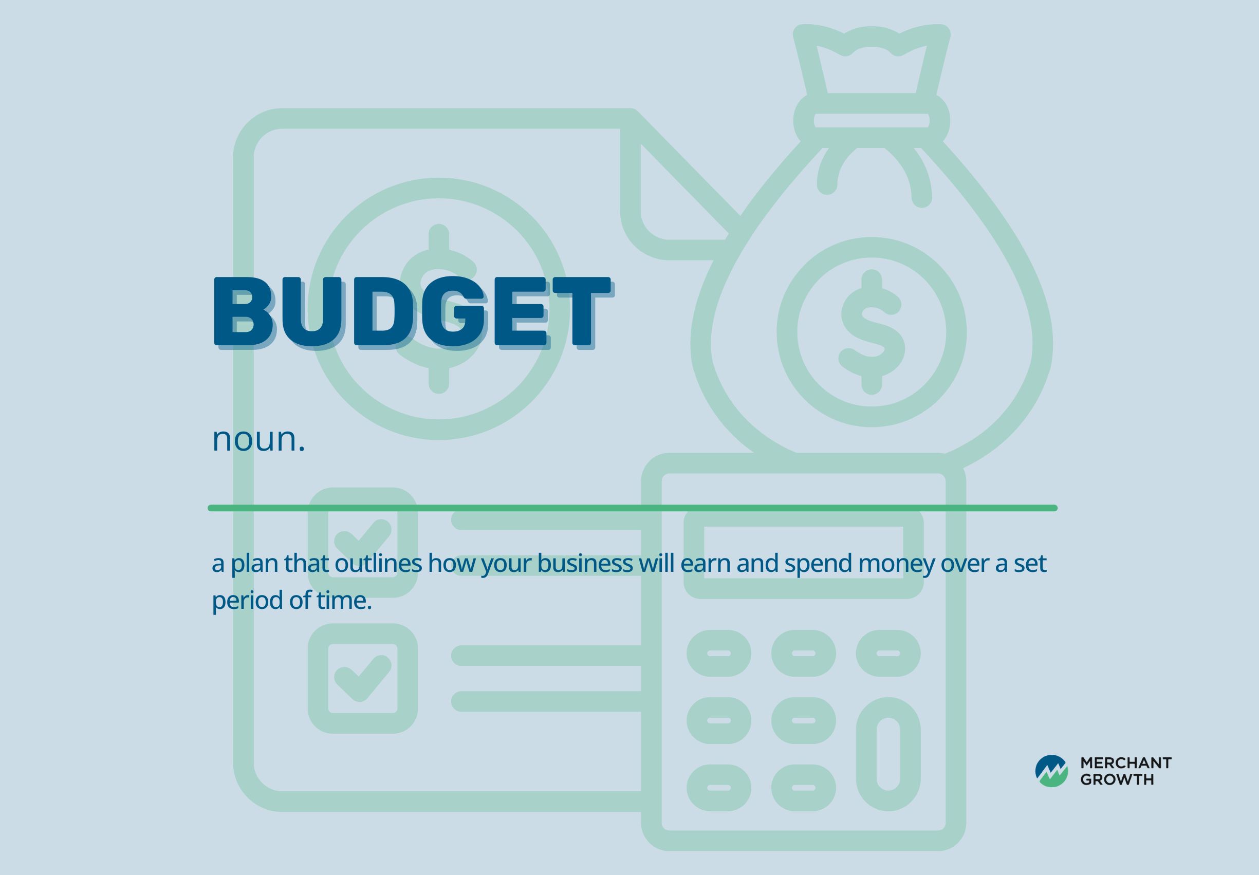 Infographic defining what is a budget