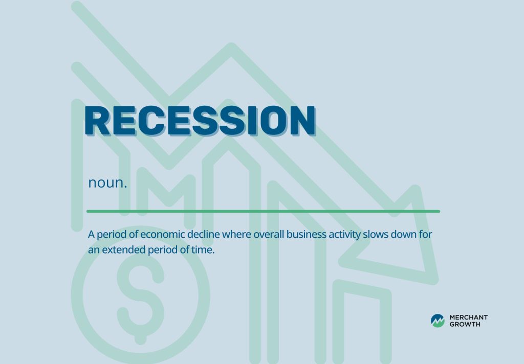 Infographic of the definition of a recession